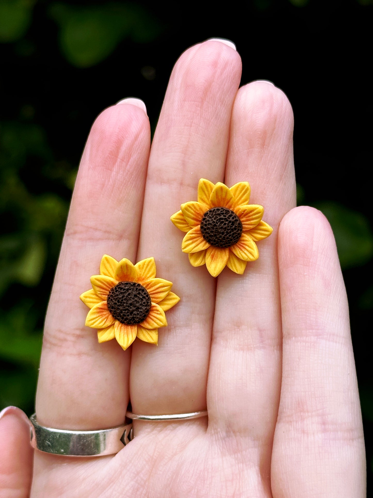 Enchanting Sunflower Studs