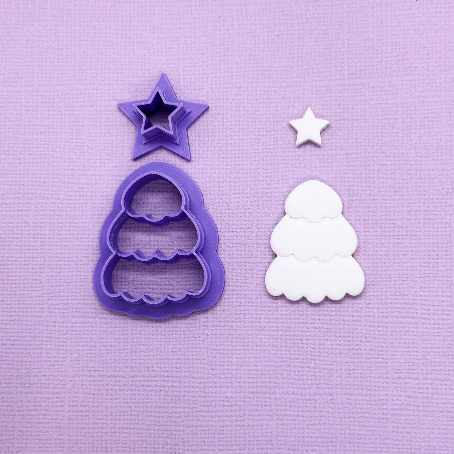 Bubble Tree & Star Combo Clay Cutter