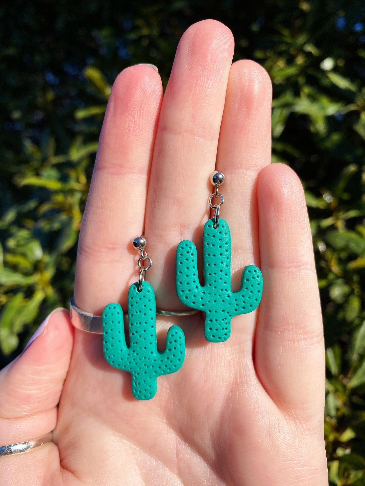 Cactus Clay Earrings
