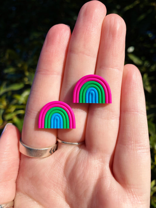 PRIDE Earrings | Polysexual Pride