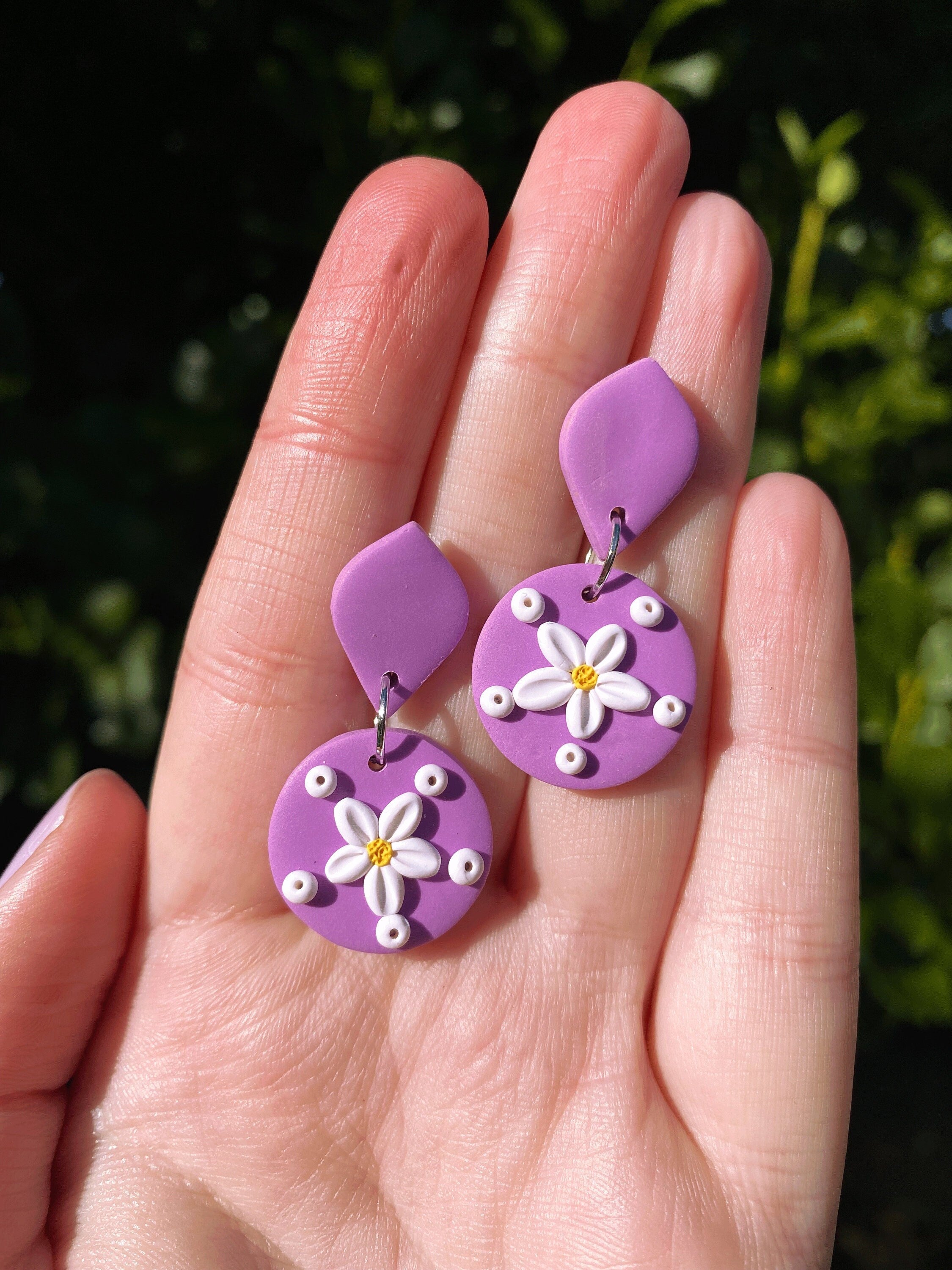 15mm | Fashion Fimo/ Polymer Clay Plumeria Flower Stud Earrings (pair) –  Stainless Steel Jewellery Australia